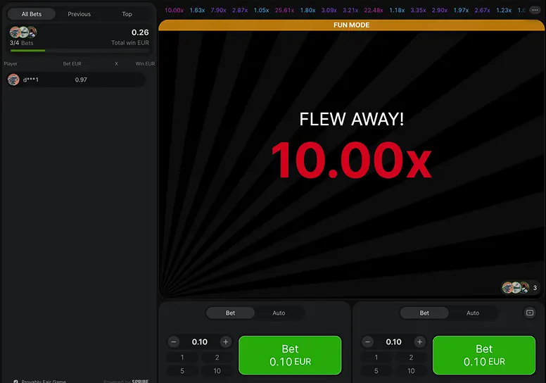 Aviator Game Screenshot