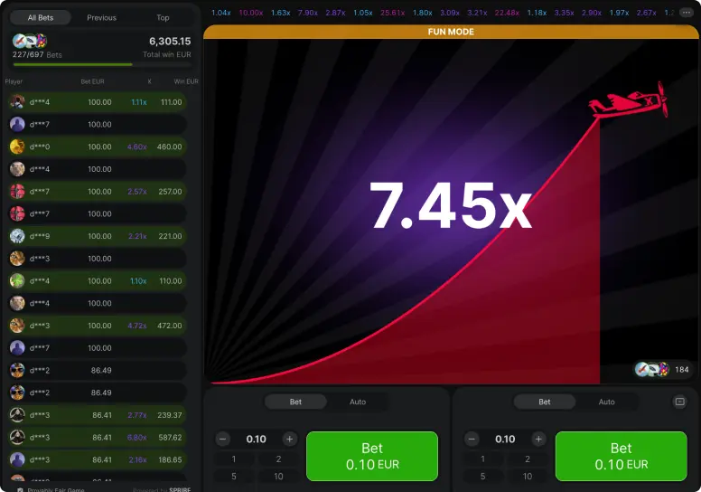 Aviator Bet Screenshot